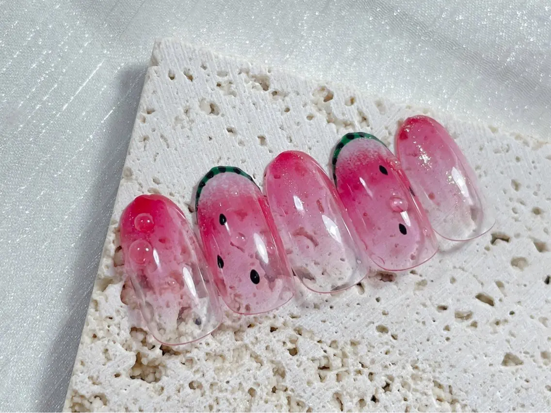 ネイル ジェルネイル オフィスネイル パラジェル 夏ネイル ハンドネイル kiki nail &brow二子玉川のネイルデザイン