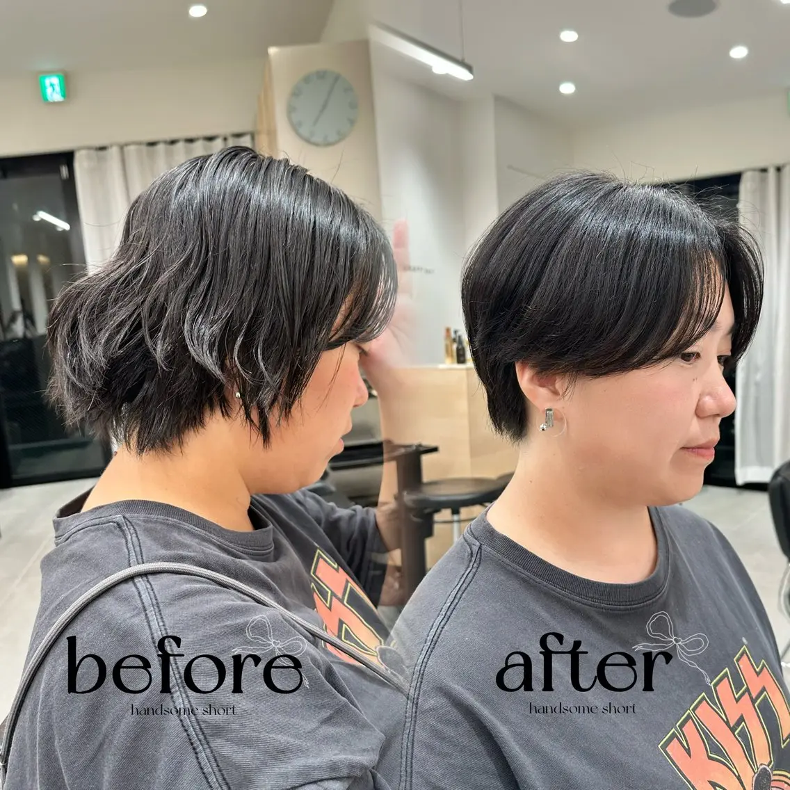 ショート ショートヘア あいこ/ハンサムショ ート無料/日本橋🌷のヘアスタイル