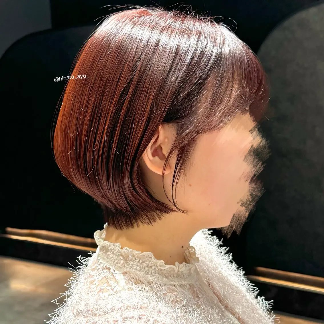 ショート カラー ショートボブ グラデーションカラー ボブ ショートヘア ひなた あゆみのヘアスタイル
