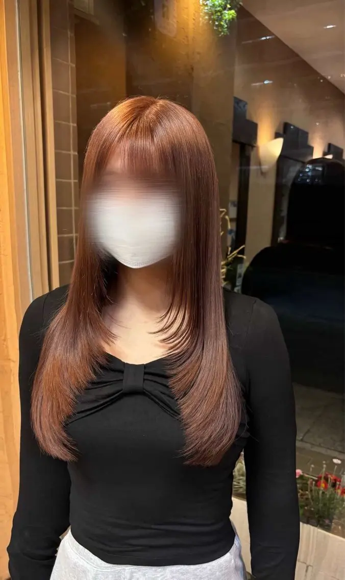 ロング カラー ブラウンカラー ピンクカラー ピンクブラウン ヘアカラー トリートメント ブリーチカラー🎀 Himariのヘアスタイル
