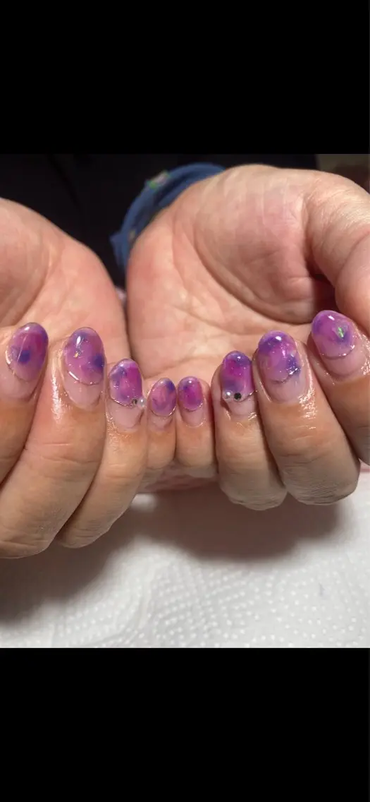 ネイル クリアネイル デュアス R _宇都宮のネイルデザイン