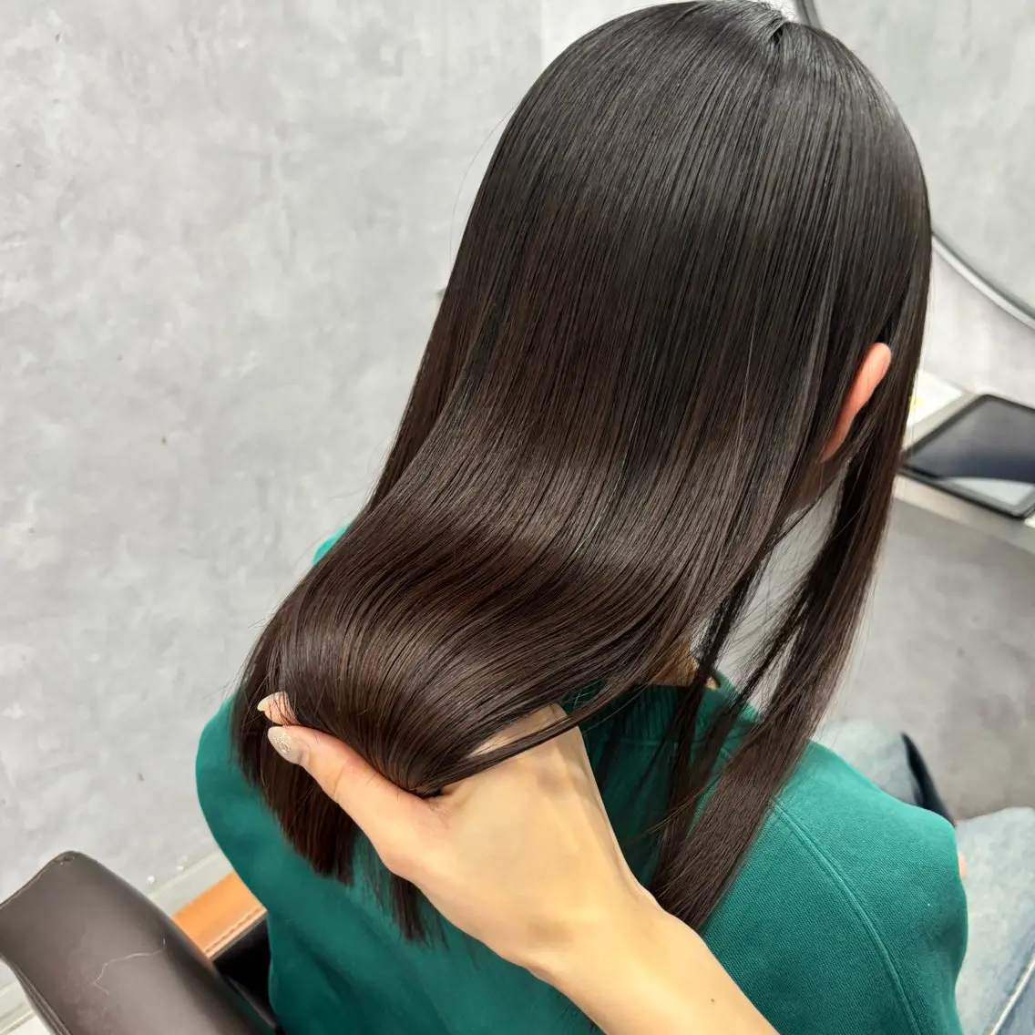 ミディアム カラー カット ヘアカラー トリートメント NUMBER_ ユイナのヘアスタイル
