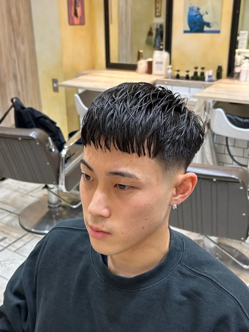 パーマ メンズ メンズパーマ 田村 龍空のヘアスタイル