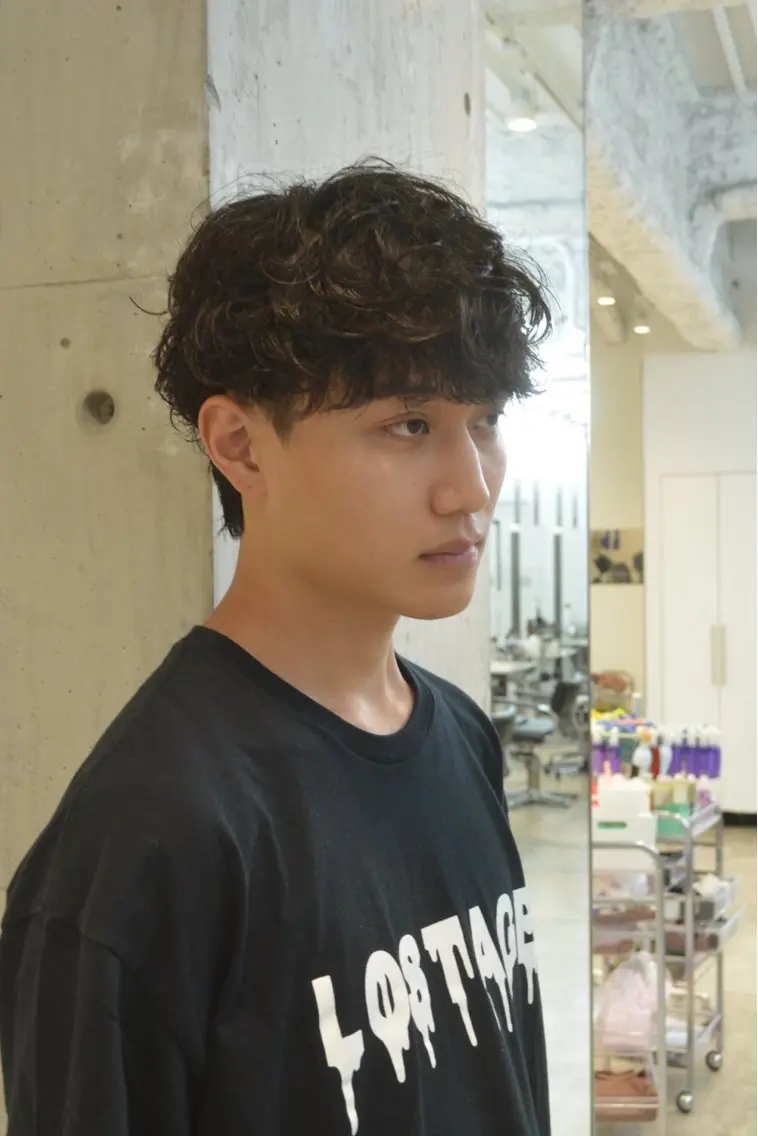パーマ メンズ カット パーマ fifth 小尾 優然のヘアスタイル