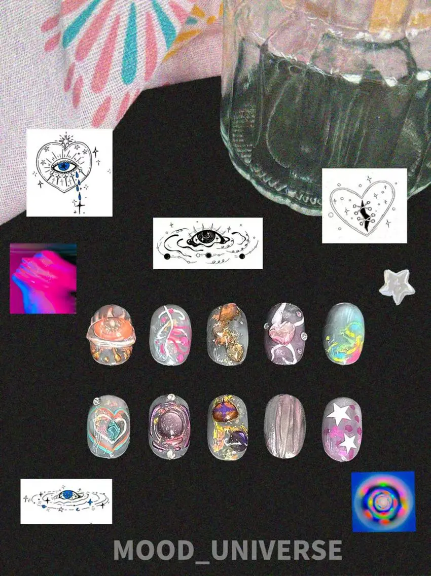 自爪mood Nail Collection（オリジナル10本アートコース）の写真