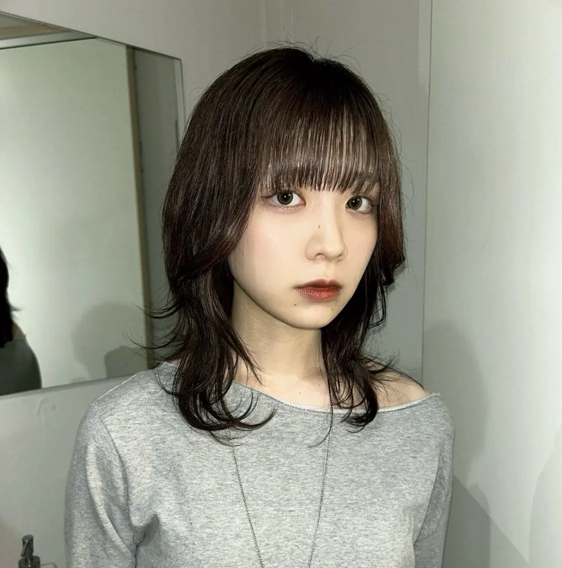 カラー レッドカラー ワンホンヘア/ 透明感カラー/ゆうとのヘアスタイル