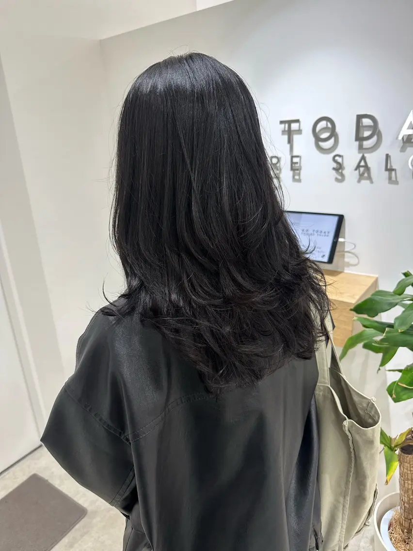 セミロング カラー カット ヘアカラー トリートメント レイヤー/ナチュラル 💐nao.のヘアスタイル