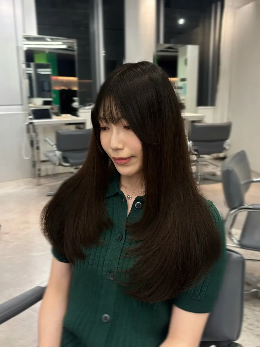 ロング カット カットモデル/渋谷 ソナのヘアスタイル