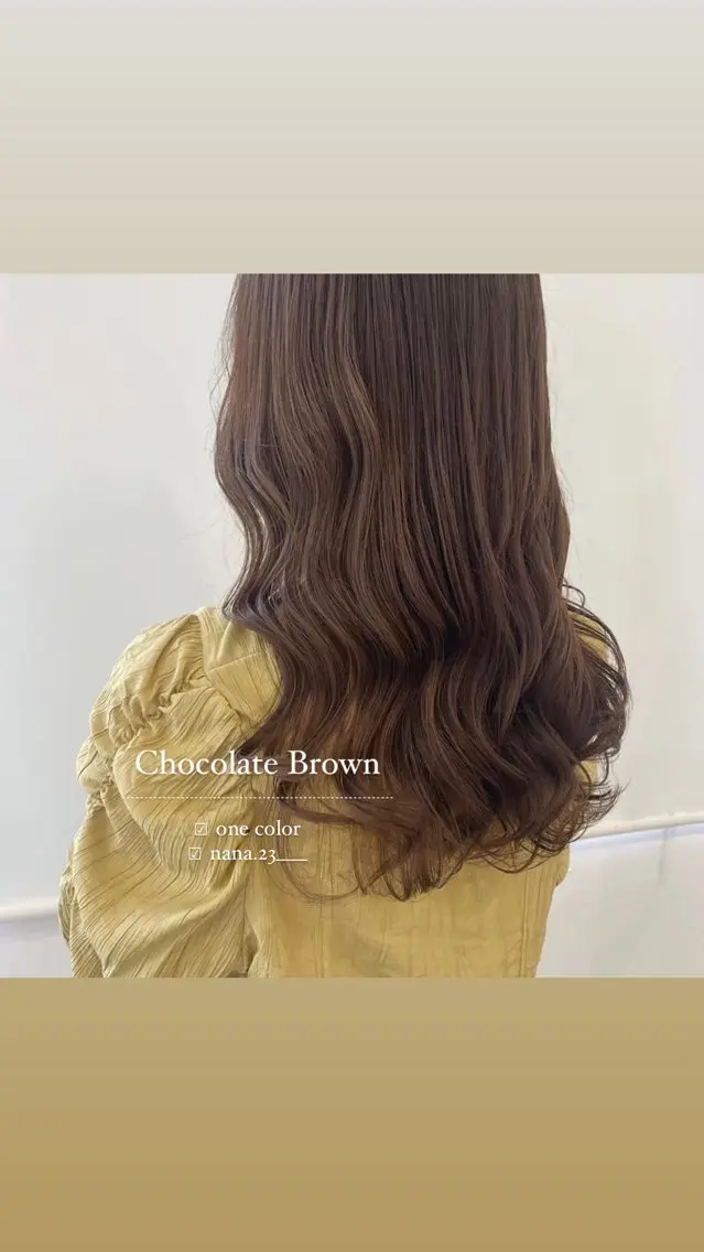 ロング カラー ブラウンカラー チョコレートブラウン ダブルカラー カット ヘアカラー トリートメント ParveMix¦ 出石 菜々🥂のヘアスタイル
