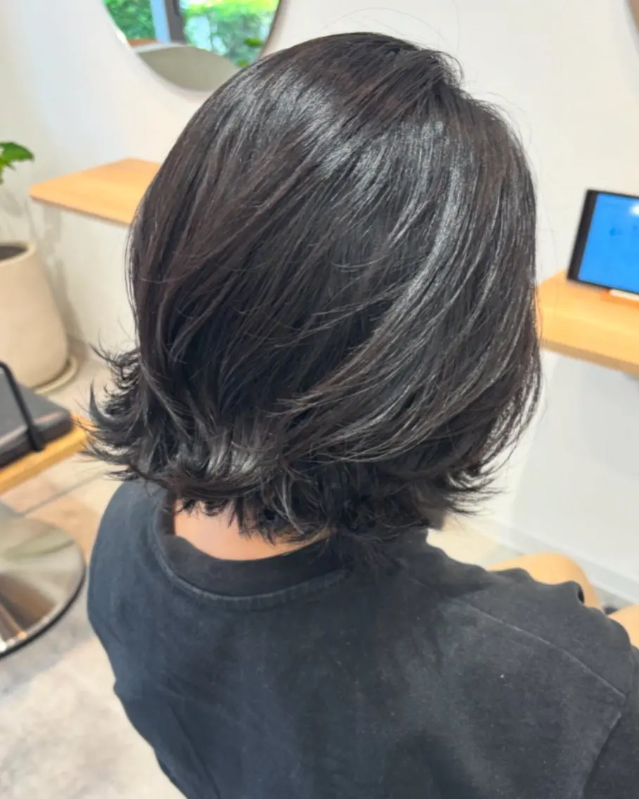 ミディアム カット ヘッドスパ 白岩 良子のヘアスタイル