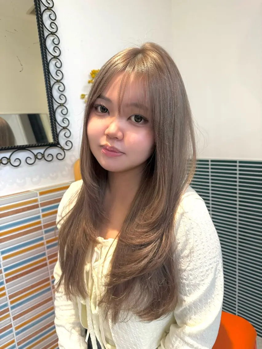 ロング カラー カット ヘアカラー カラー特化/ブリーチ 梅田中崎町/あかりのヘアスタイル