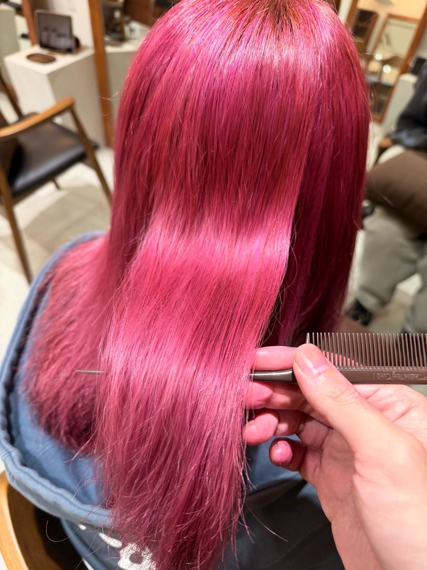 ロング カラー ヘアカラー カラー、縮毛矯正 モデル募集✨YUTAのヘアスタイル