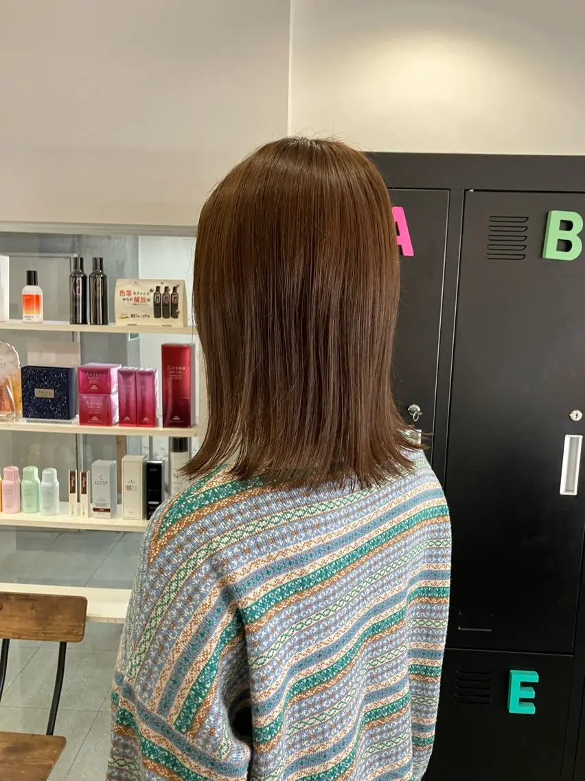 ミディアム カラー 清村 和音のヘアスタイル