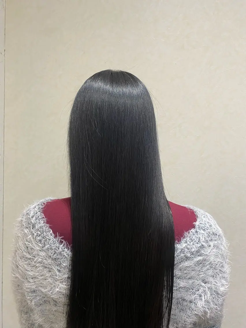 ロング ピンクブラウン 縮毛矯正 N°+aero 😊れいか😊のヘアスタイル