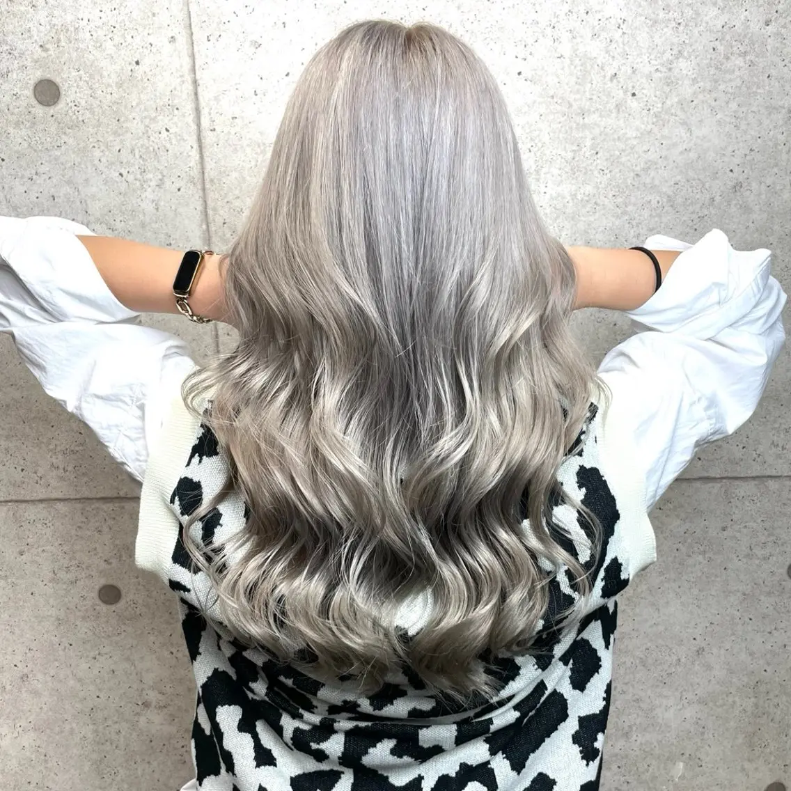 ロング カラー ヘアカラー トリートメント 奥山義進/大宮 /ダブルカラーのヘアスタイル