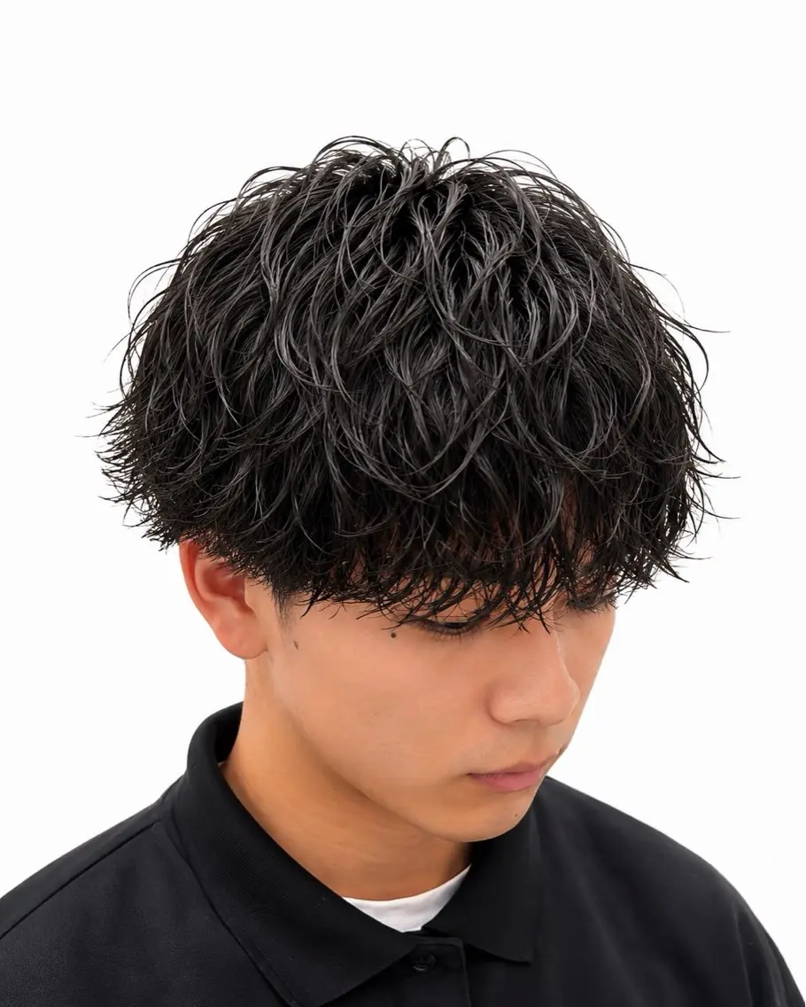 パーマ メンズ カット パーマ 【横浜1似合わせ 職人】昇陽のヘアスタイル