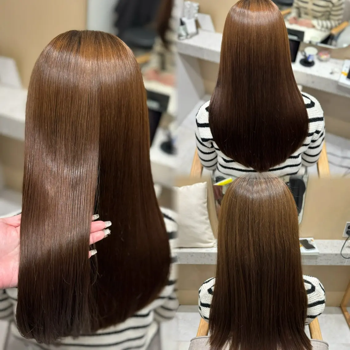 セミロング カラー パーマ カット ヘアカラー 縮毛矯正 トリートメント 🌜美髪矯正/艶髪 /ボブ/こころ🌛のヘアスタイル
