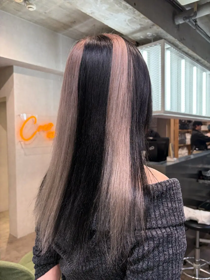 ロング カラー ヘアカラー 透明感カラー🫧🎀 まりなのヘアスタイル