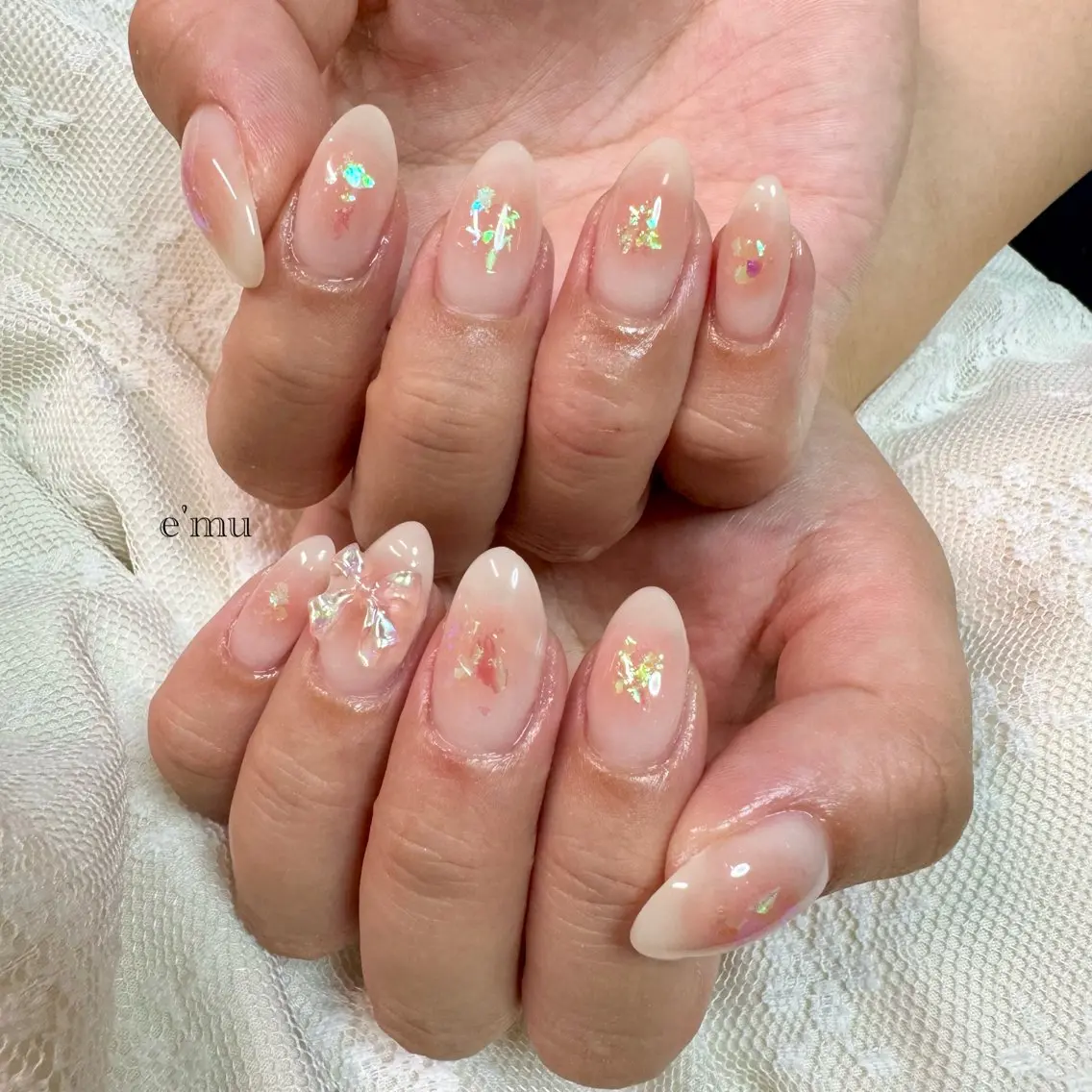 ネイル チークネイル nail salon e'mu💐のネイルデザイン