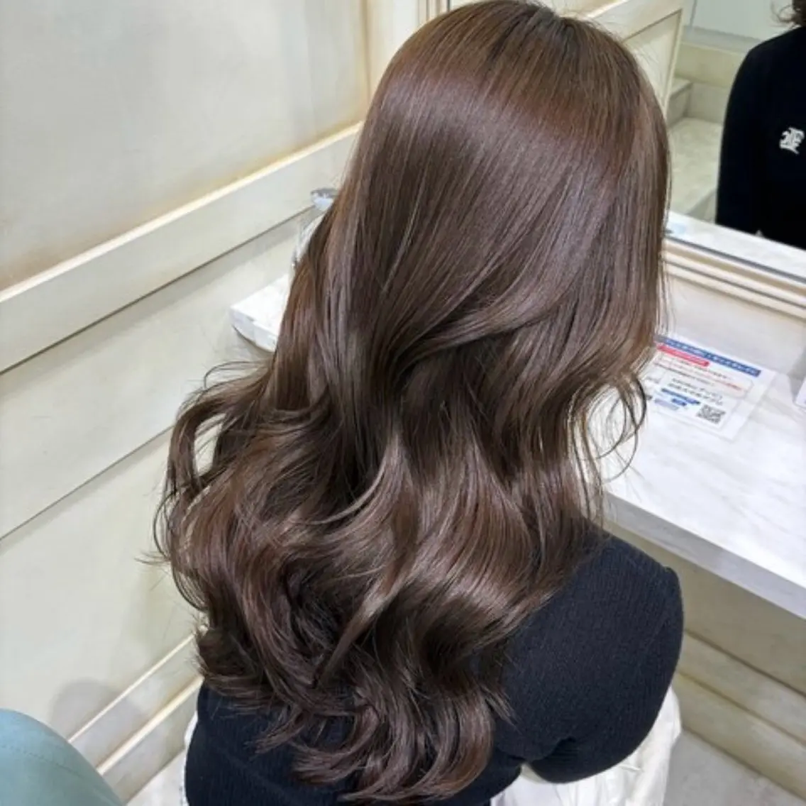 🤎ブラウン系限定メニュー🤎ワンカラー+1stepトリートメントの写真