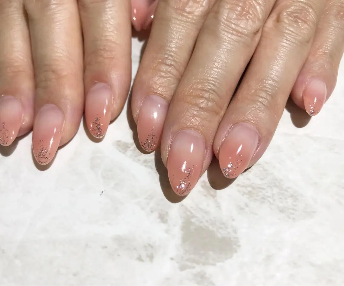 ネイル フットネイル グラデーション ニュアンスネイル シンプルネイル 春ネイル nail fufla ♡yamane♡のネイルデザイン