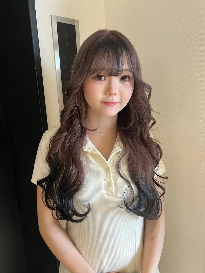 ミディアム ヘアアレンジ ヘアカラー デザイン🥇複雑履歴 ハイトーン特化のヘアスタイル