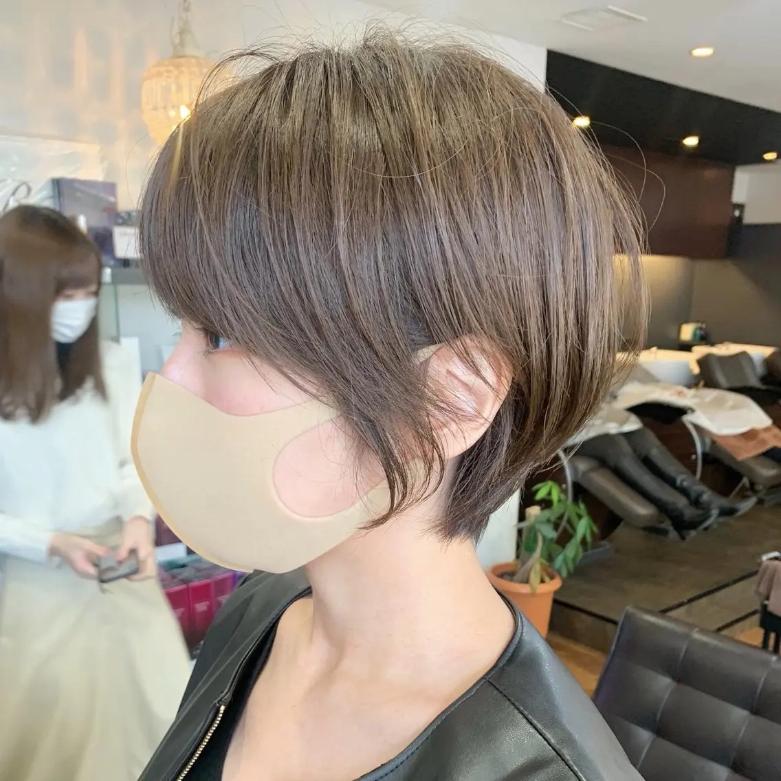 ショート カット 縮毛矯正 縮毛矯正/ショート/ レイヤー/畑中正敏のヘアスタイル