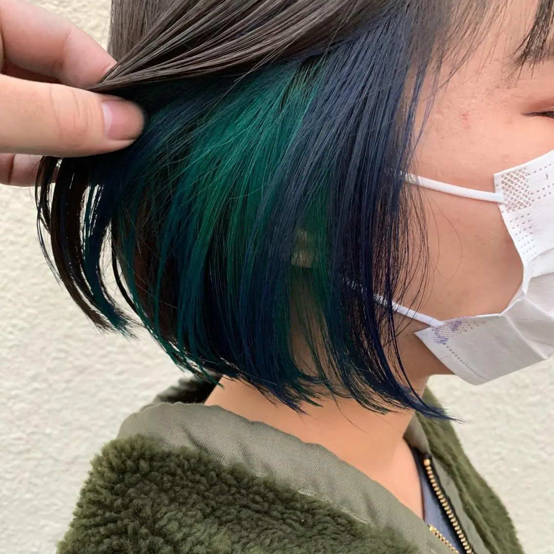 ショート カラー ネイビーカラー スダユーヤ 💫推しカラーウルフのヘアスタイル