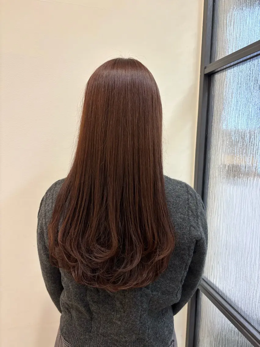 ロング レイヤーカット レナーク  ルグラン もも🍑のヘアスタイル