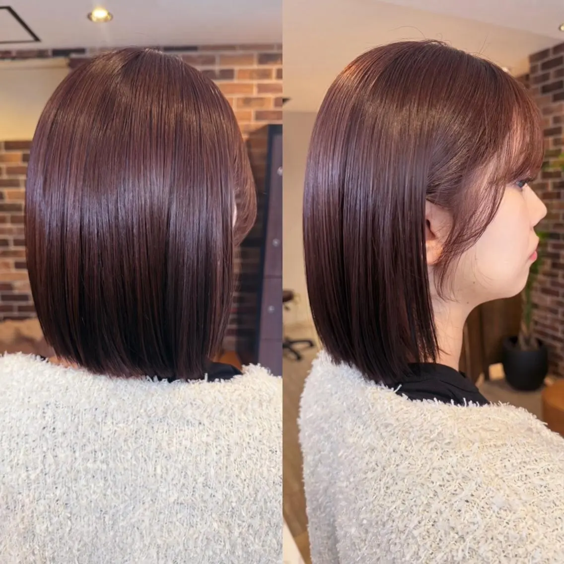 カラー ショート 透明感カラー イルミナカラー ピンクカラー トリートメント AROMA awanoのヘアスタイル