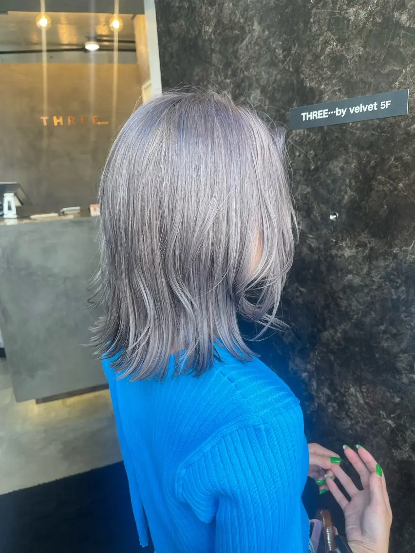 ショート カラー シルバー ダブルカラー /まつ毛パーマ🎀のヘアスタイル