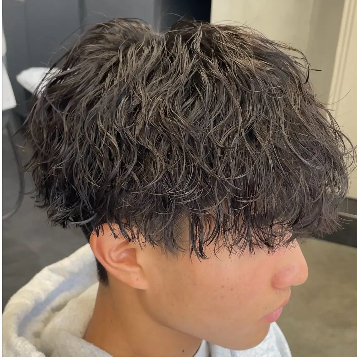 ミディアム パーマ ヘアアレンジ メンズ fifth 石川 凪のヘアスタイル