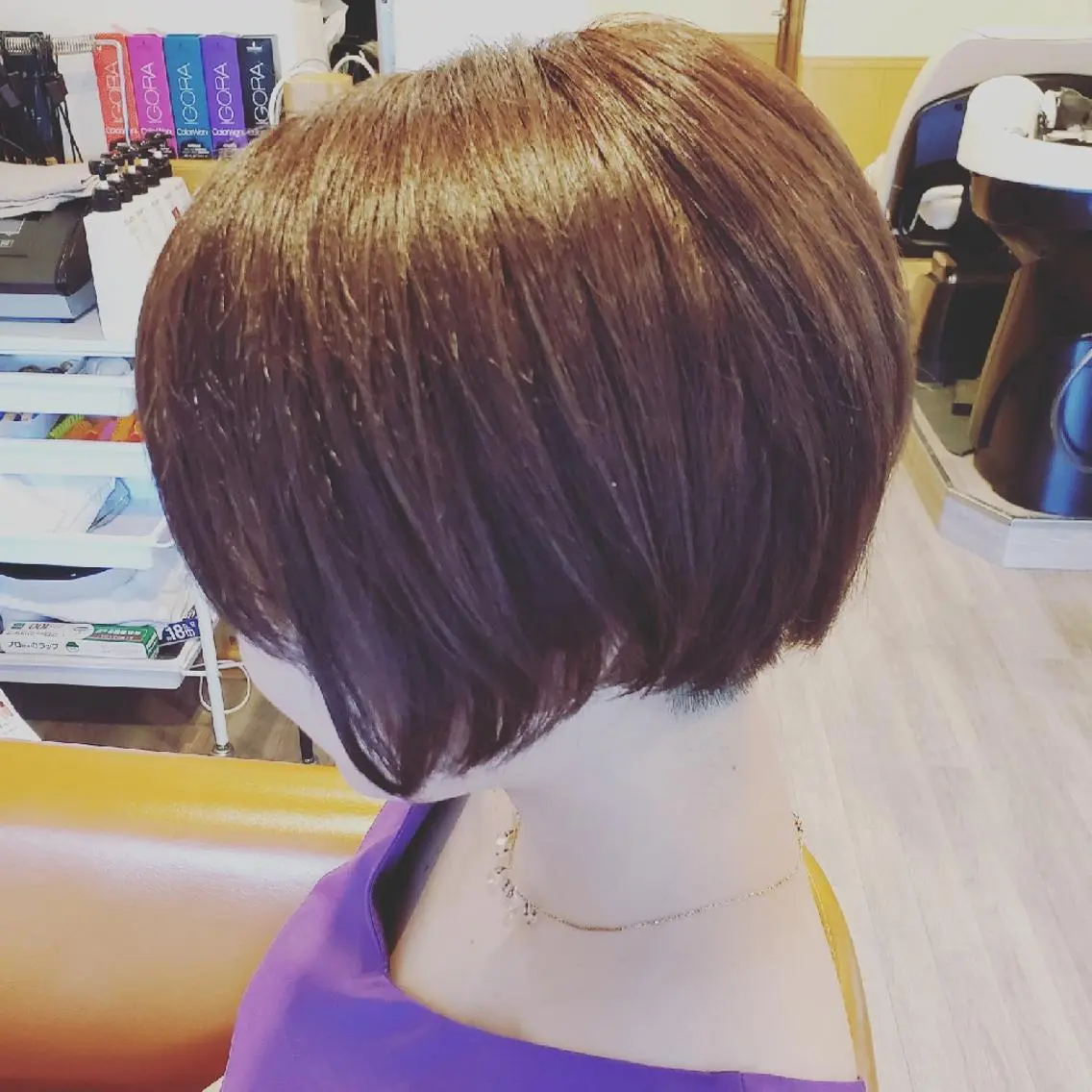 ショート カラー アディクシーカラー 外国人風カラー トリートメント カット ヘアカラー トリートメント spa hair ark 富井直美のヘアスタイル