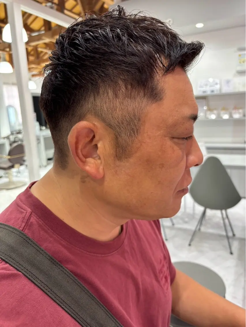 ショート カラー メンズ ショートヘア カット Bianca伊勢崎 山崎南乃のヘアスタイル