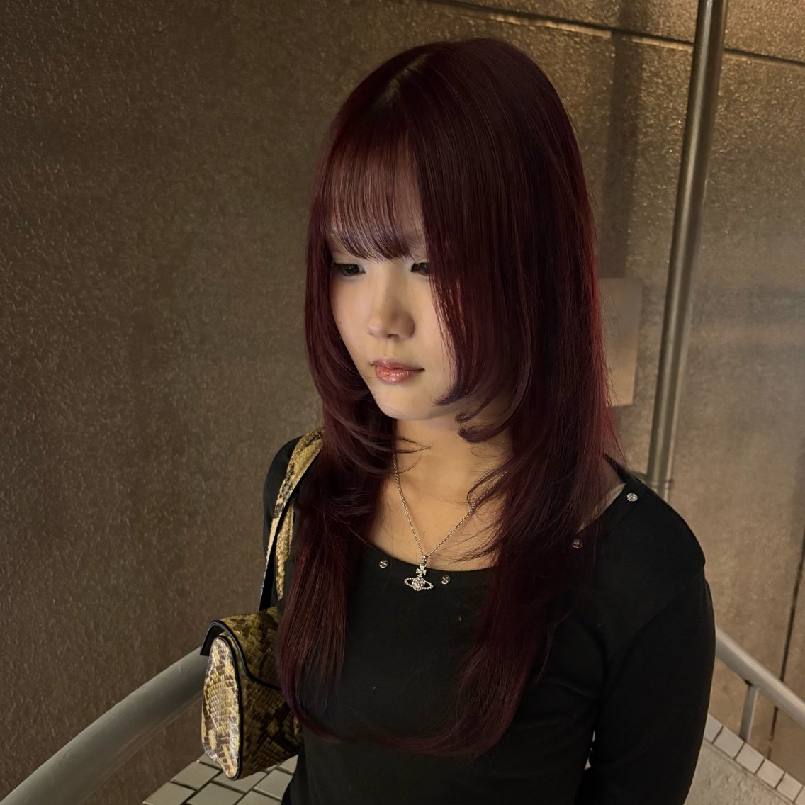 ロング ヘアカラー とも 。のヘアスタイル