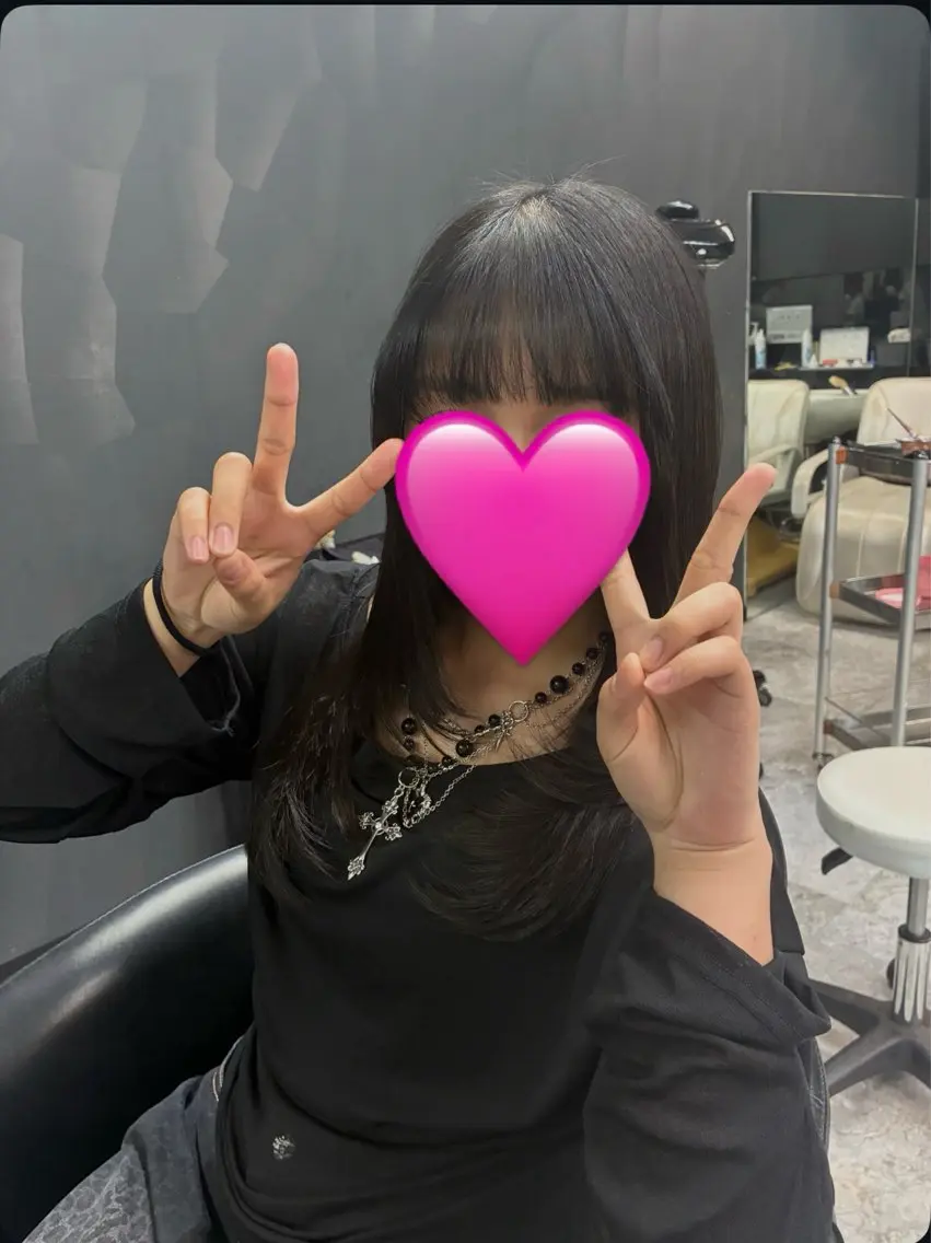 ロング カット 北村 理奈のヘアスタイル