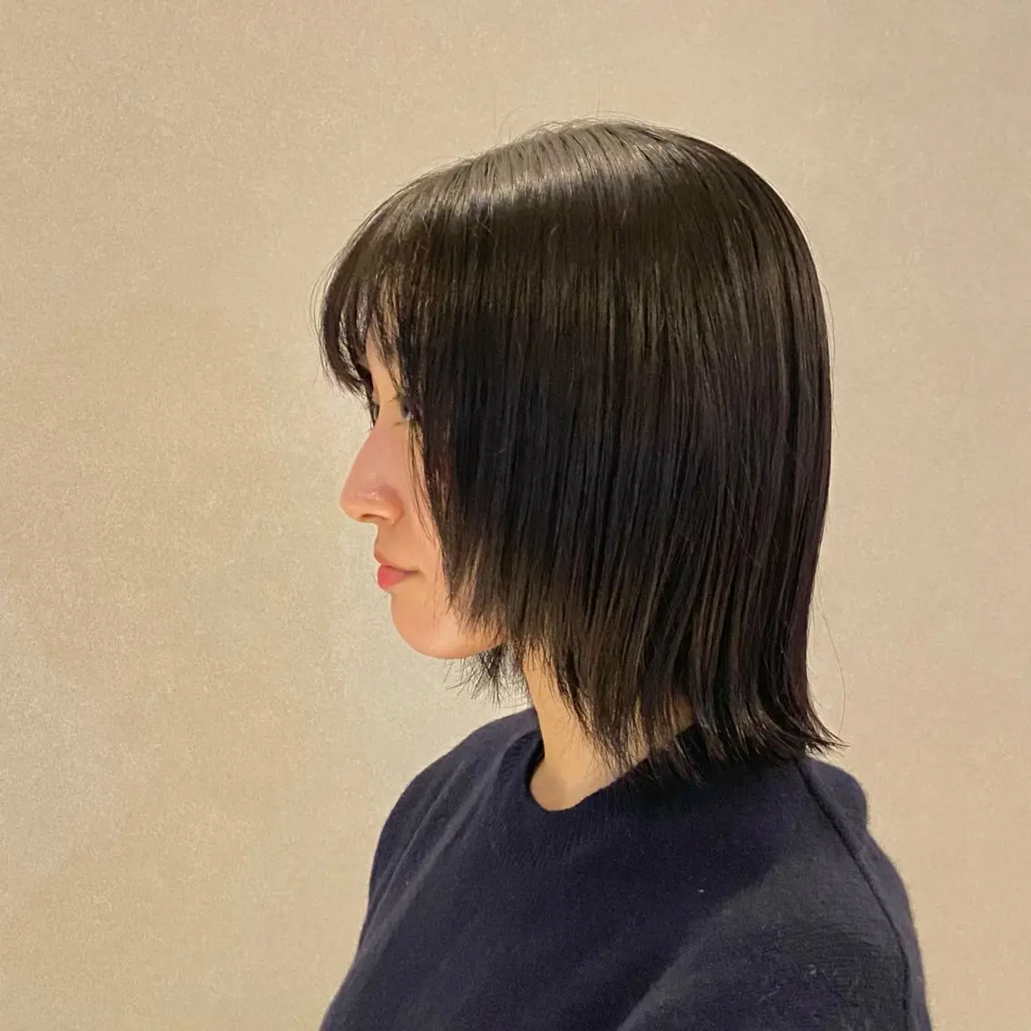 ミディアム 顔まわりレイヤー 顔周りカット レイヤーカット カット トリートメント Forest. kanako🕊️のヘアスタイル