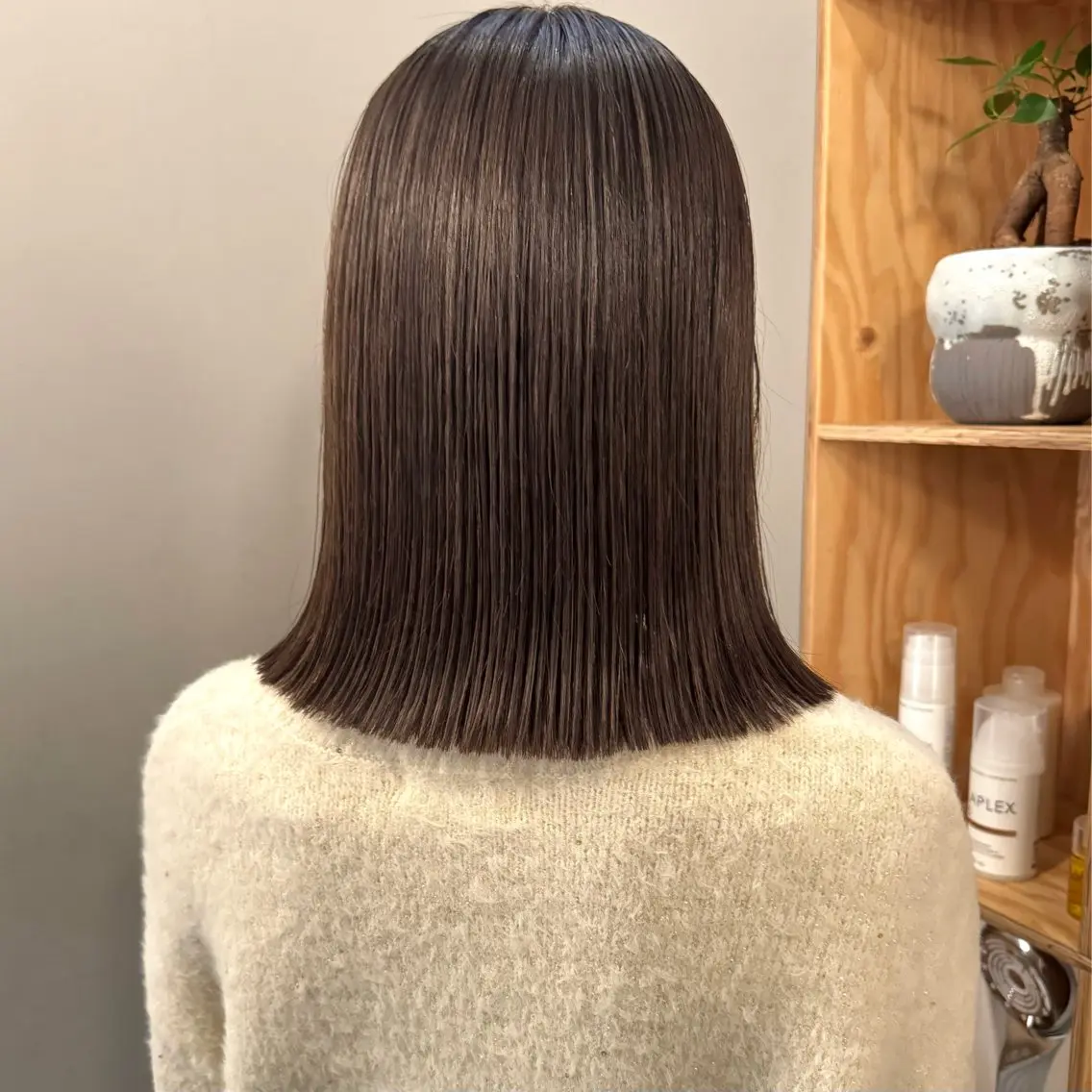 ミディアム カラー ヘアカラー トリートメント 🌿レイヤーボブ/パ ーマ🌿　木梨健太のヘアスタイル