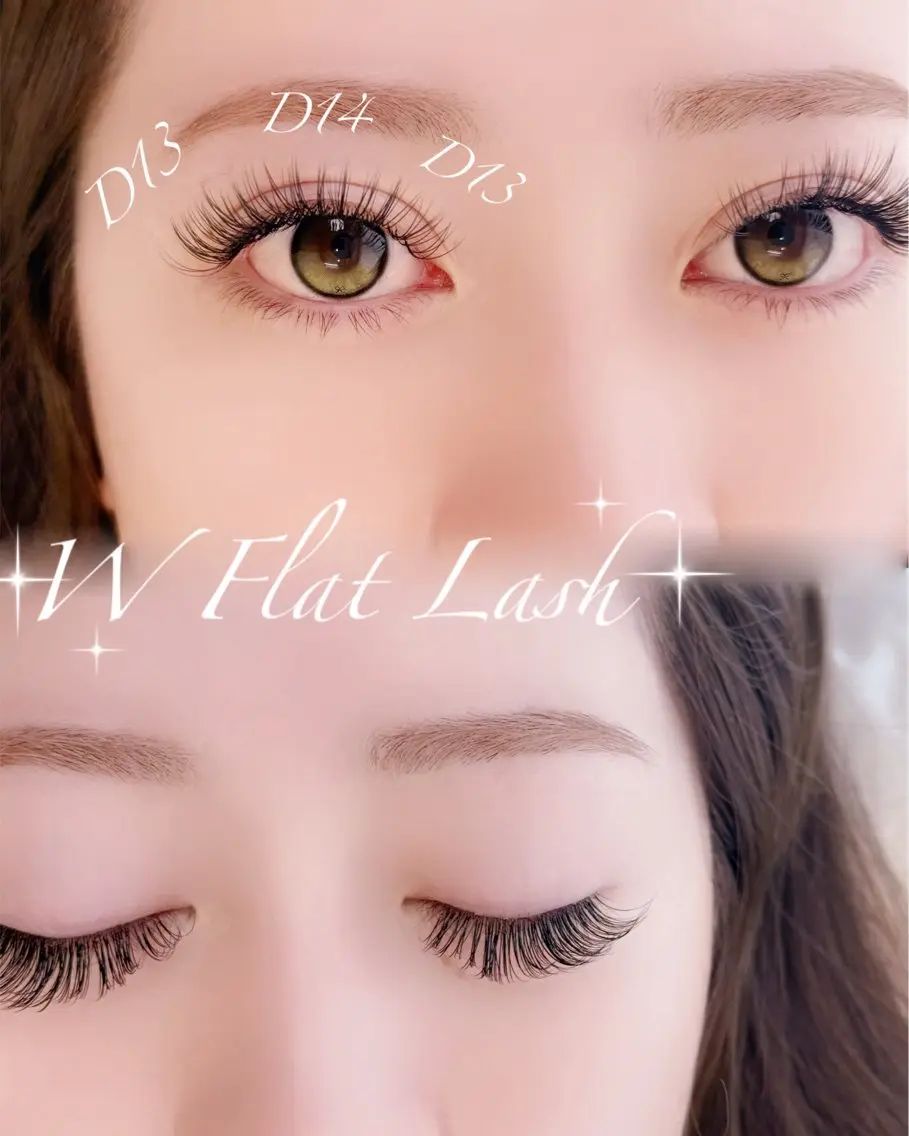 マツエク・マツパ フラットラッシュ FAXIA Mihoのマツエク・マツパデザイン