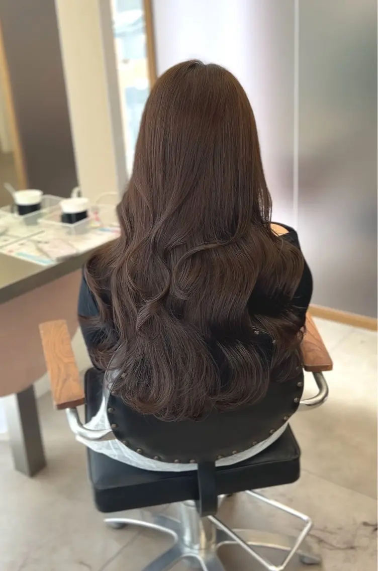 ロング カラー ベージュカラー ブリーチ ブリーチなしカラー 学生 トリートメント 仙台/ベージュ／ 艶カラー／三宅空翔のヘアスタイル