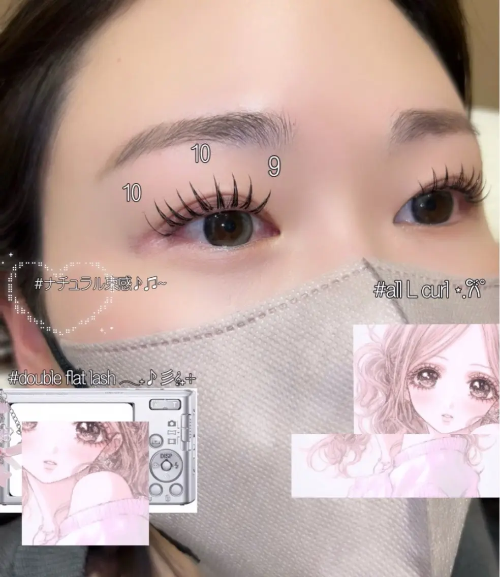 マツエク・マツパ 付け放題 束感まつ毛 成人式 フラットラッシュ 韓国風マツエク ☆eyelist _miu☆のマツエク・マツパデザイン