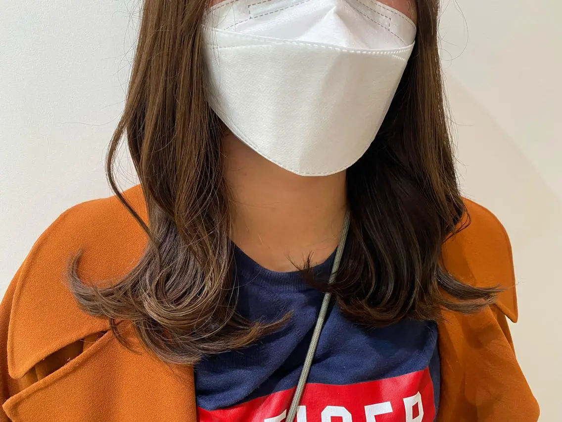 セミロング カラー イルミナカラー 韓国風ヘア トリートメント CARICIA🌱 masaeのヘアスタイル