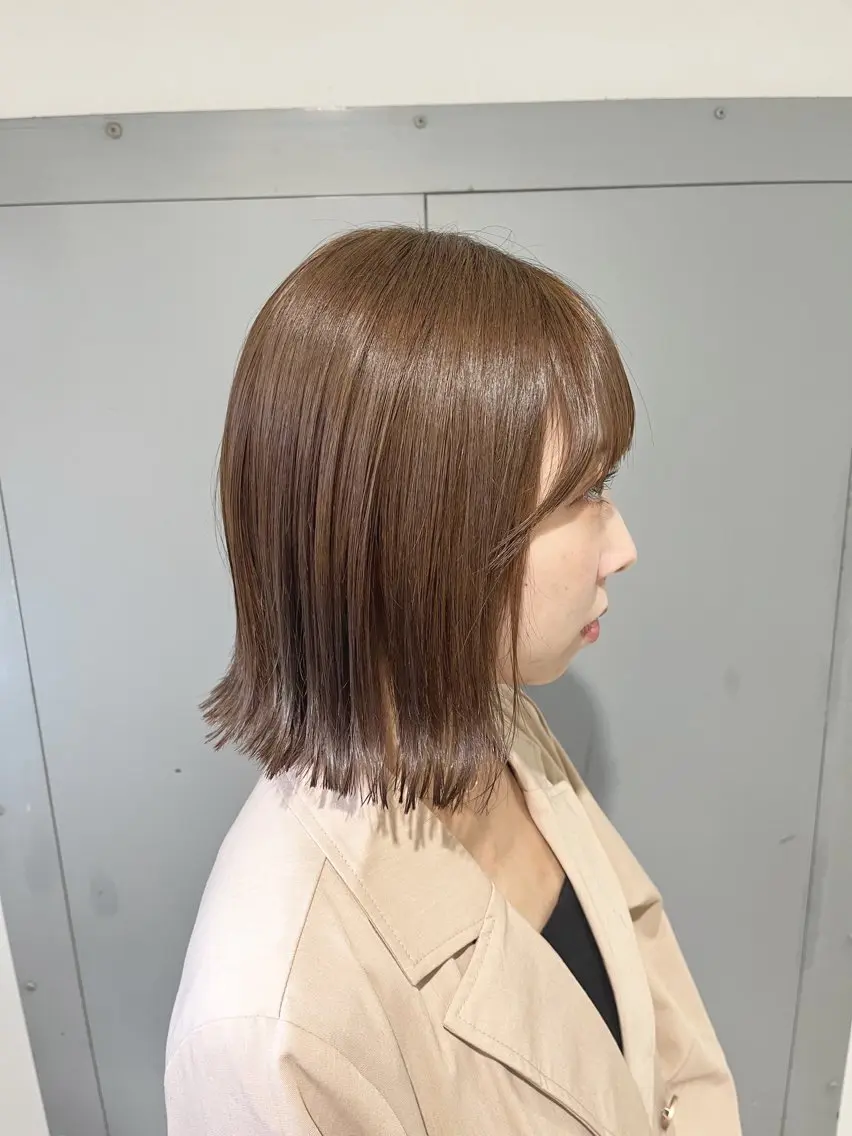 ミディアム カラー ヘアアレンジ ボブ 外ハネヘア 学割有り/清楚/韓国 風/レイヤー/拓朗のヘアスタイル