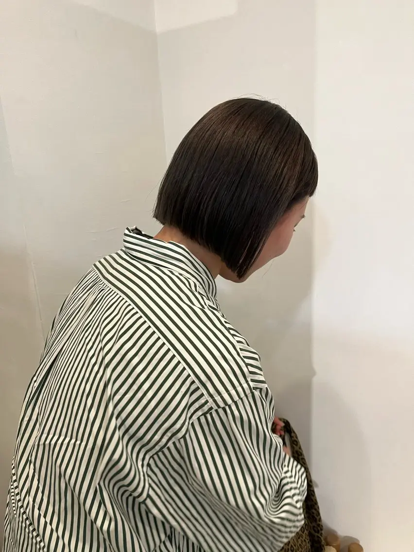 ショート カラー ボブ フクシママユ / 柔らかカラーのヘアスタイル