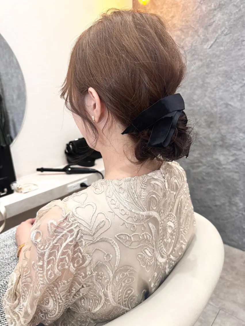 ヘアアレンジ ヘアセット 伴藤 寿男のヘアスタイル
