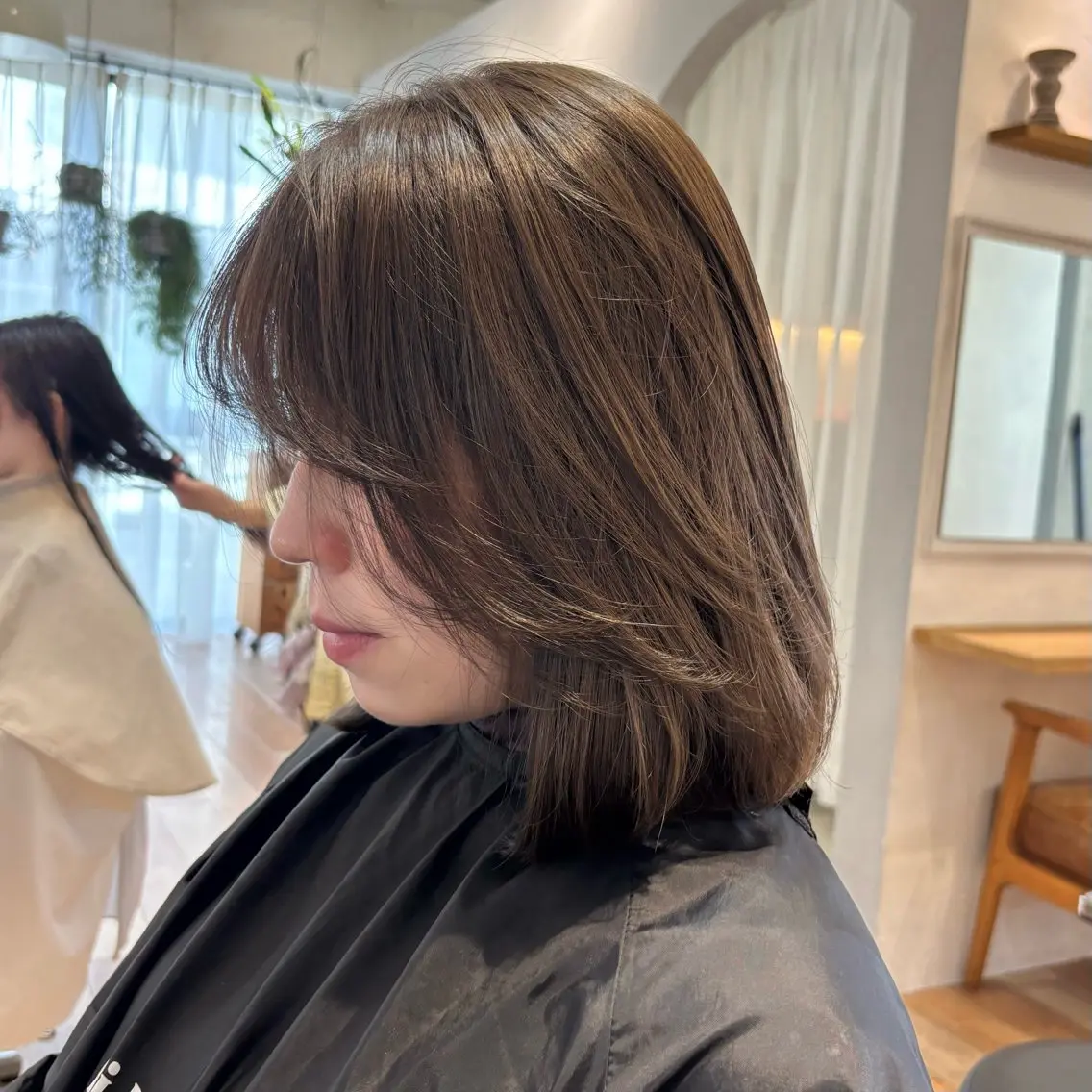 ミディアム 盛れる透明感カラー momokaのヘアスタイル