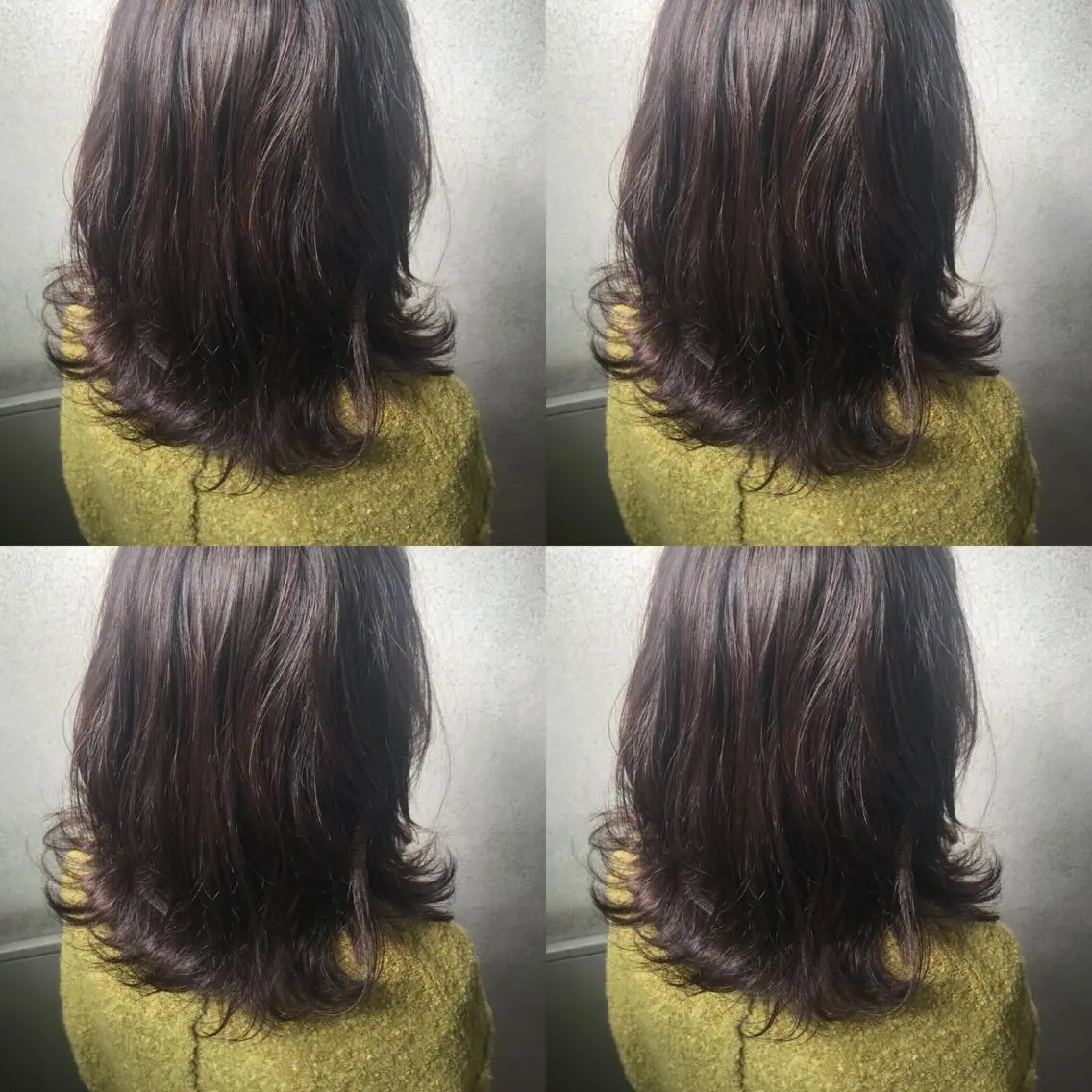 ミディアム カラー ヘアカラー 小栗 麻衣のヘアスタイル