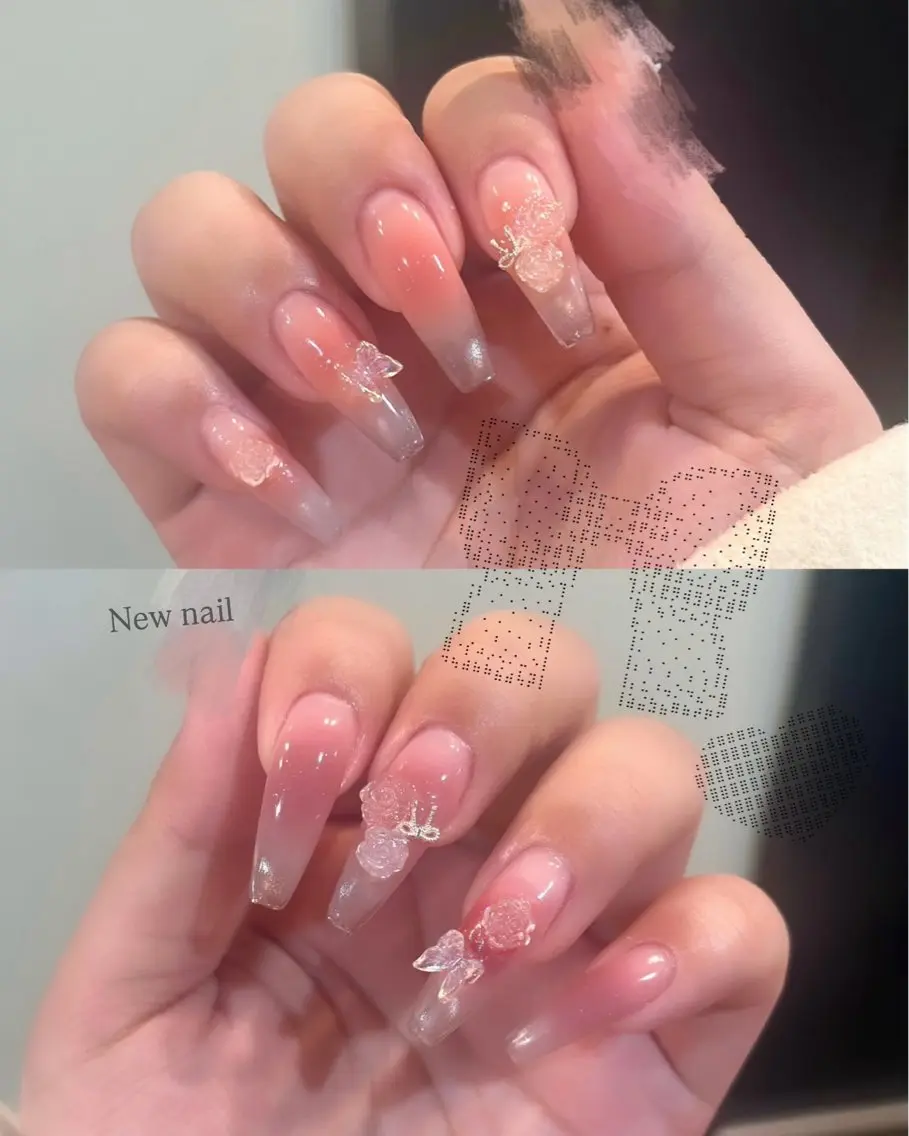ネイル 長さ出し ハンドネイル ハンドケア Charmynail ♡のネイルデザイン
