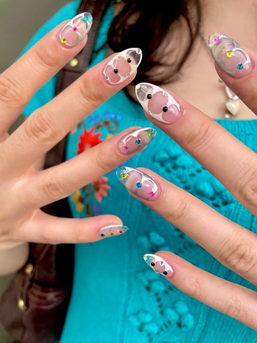 ネイル スカルプネイル ショートネイル ハンドネイル AOI💫 nailのネイルデザイン