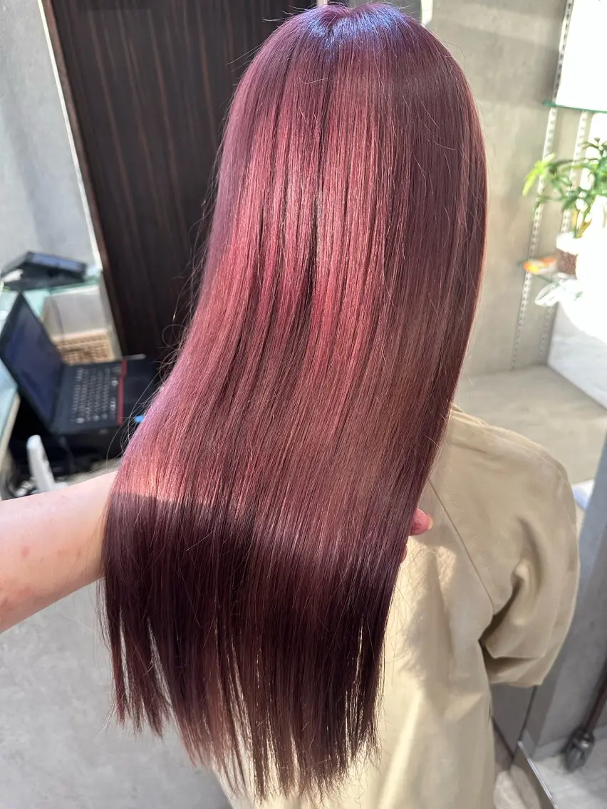 ロング カラー ヘアカラー AYAKASA 暖色カラー/レイヤーのヘアスタイル